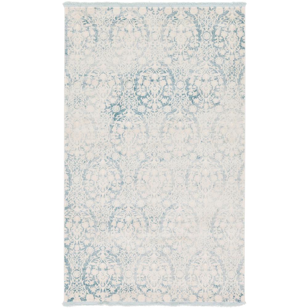 Tyche New Classical Rug, Light Blue (5' 0 x 8' 0). Picture 1