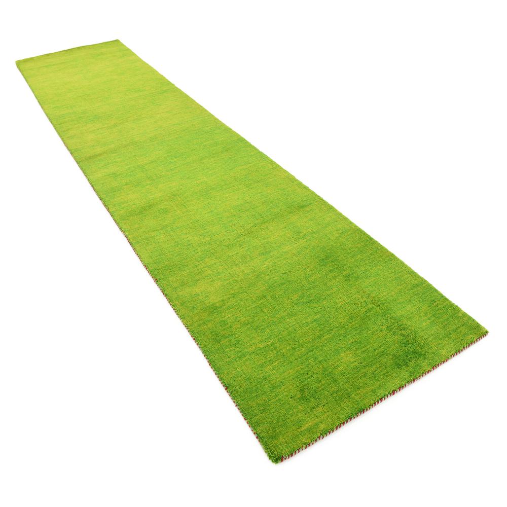 Solid Gava Rug, Green (2' 7 x 11' 6). Picture 3