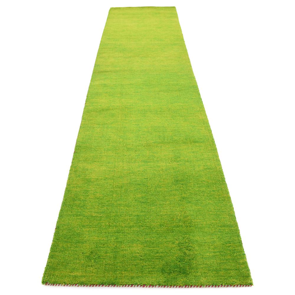 Solid Gava Rug, Green (2' 7 x 11' 6). Picture 4