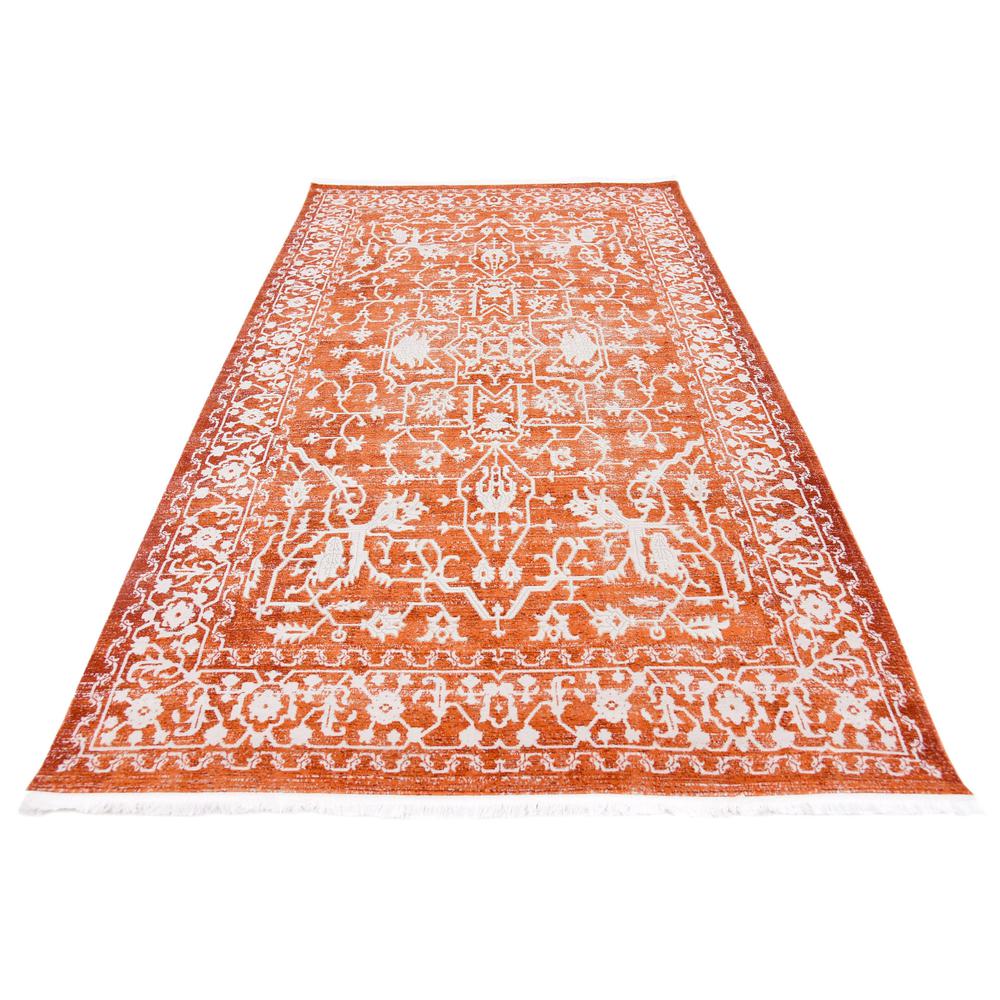 Olympia New Classical Rug, Terracotta (5' 0 x 8' 0). Picture 4