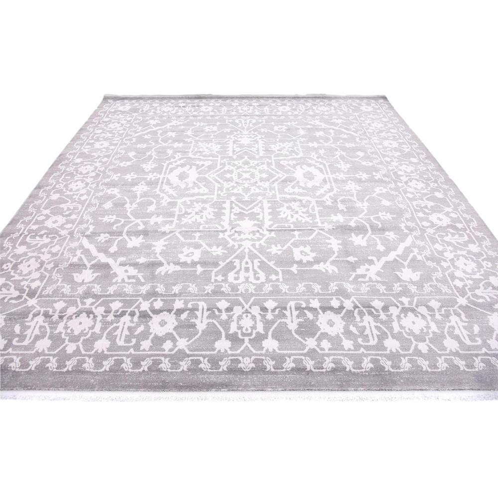 Olympia New Classical Rug, Gray (8' 0 x 8' 0). Picture 4