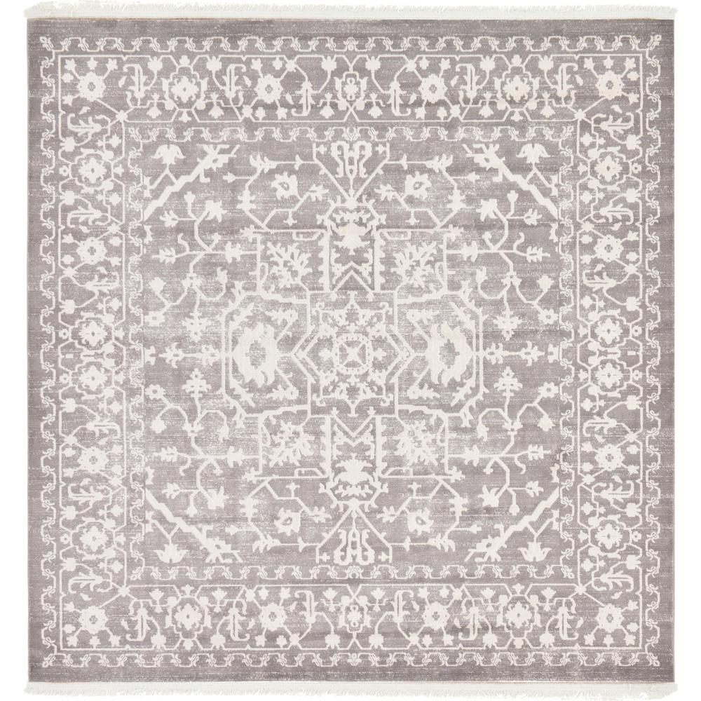 Olympia New Classical Rug, Gray (8' 0 x 8' 0). Picture 1