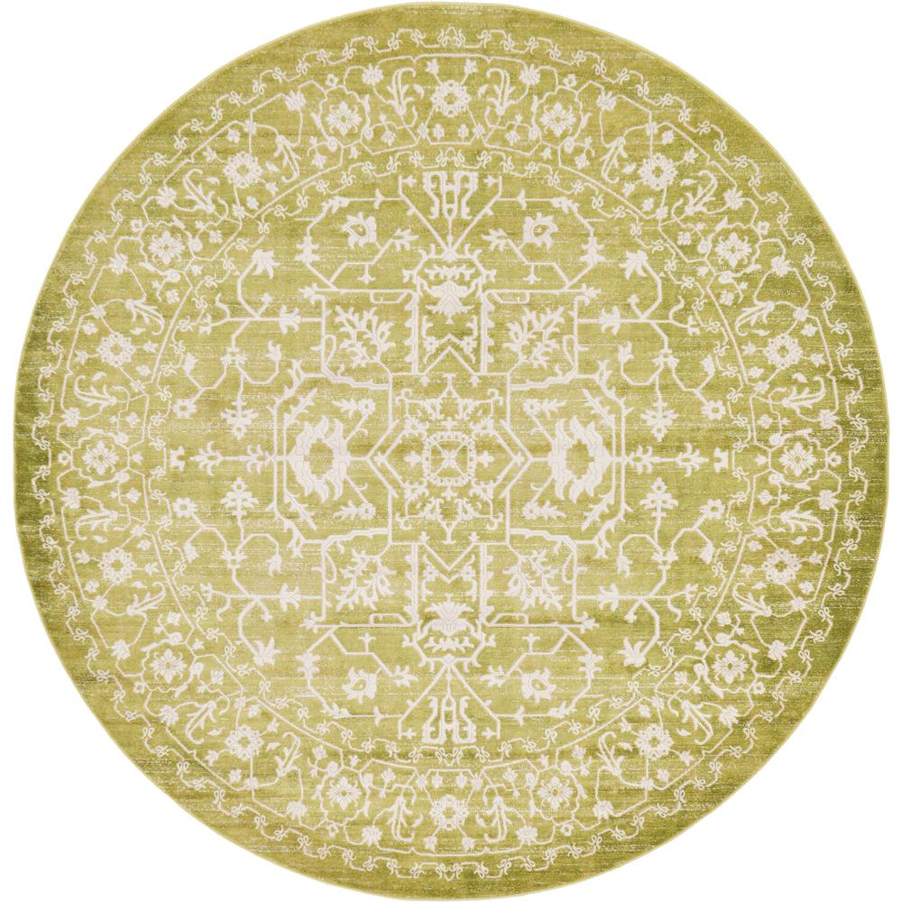 Olympia New Classical Rug, Light Green (8' 0 x 8' 0). Picture 1