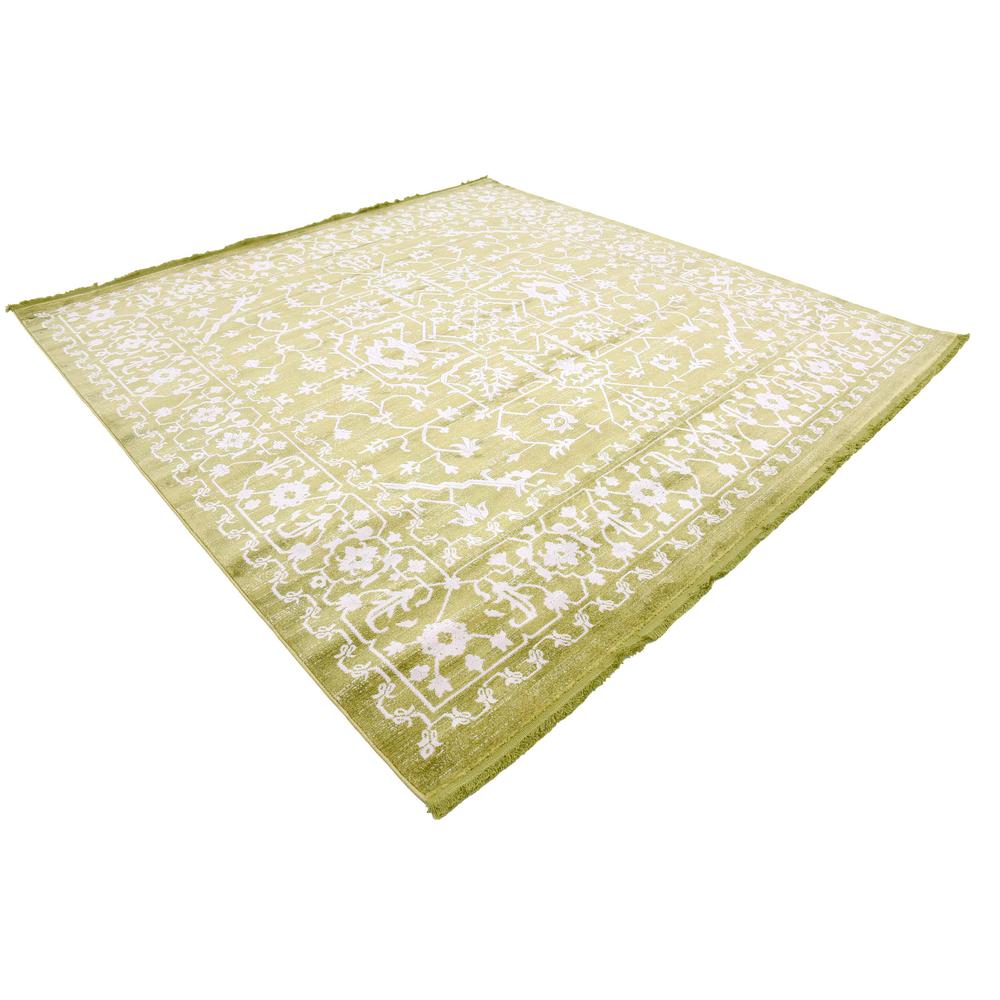 Olympia New Classical Rug, Light Green (8' 0 x 8' 0). Picture 3