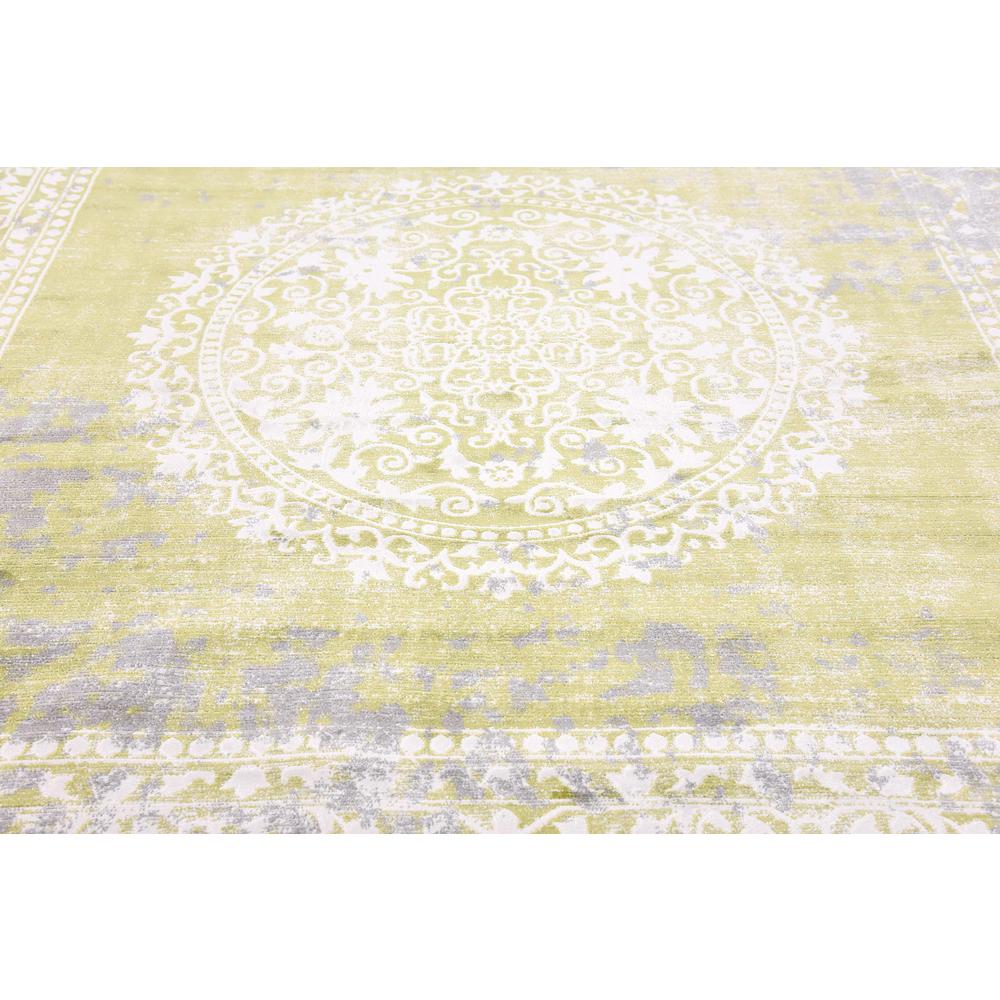 Olwen New Classical Rug, Light Green (8' 0 x 8' 0). Picture 5