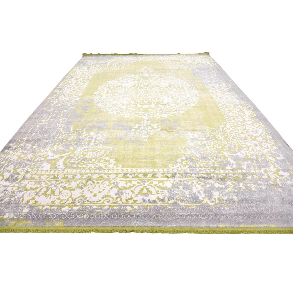 Olwen New Classical Rug, Light Green (8' 0 x 11' 4). Picture 4