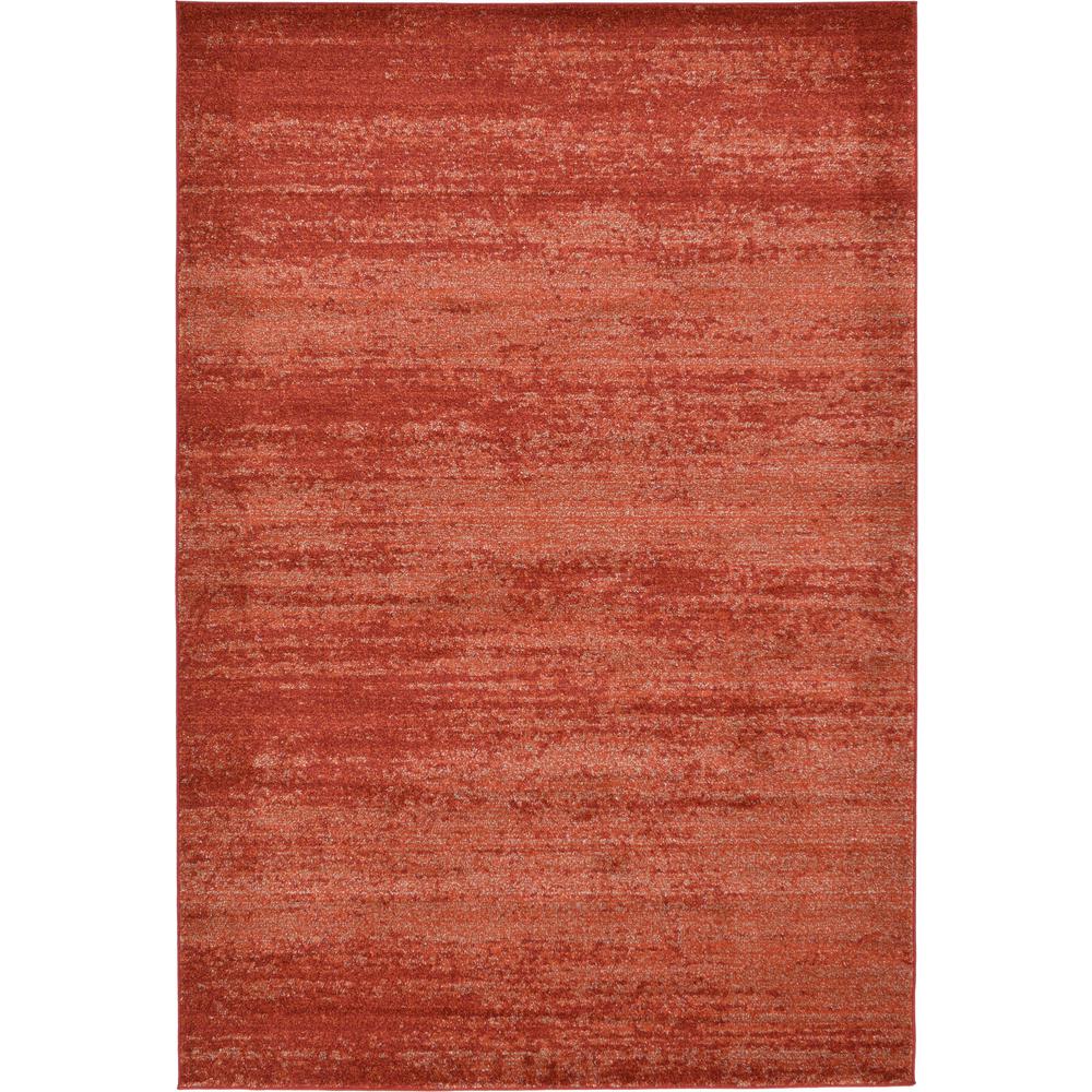 Lucille Del Mar Rug, Terracotta (6' 0 x 9' 0). Picture 1