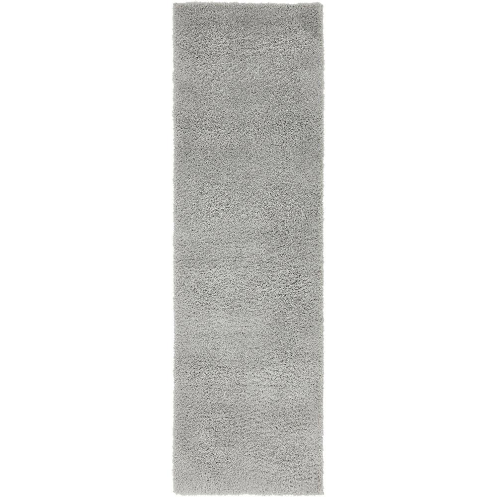 Studio Solid Shag Rug, Light Gray (2' 0 x 6' 7). Picture 1