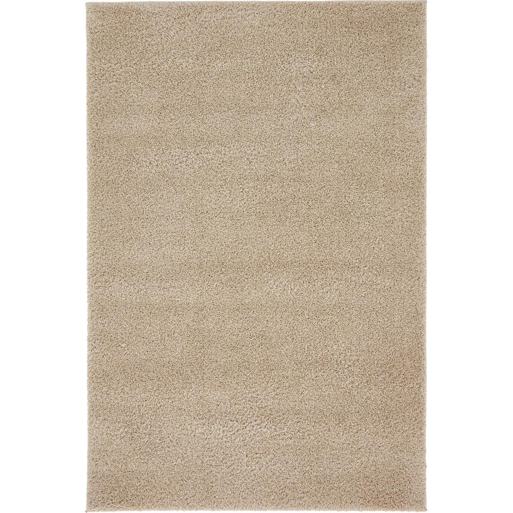Studio Solid Shag Rug, Taupe (4' 0 x 6' 0). Picture 1