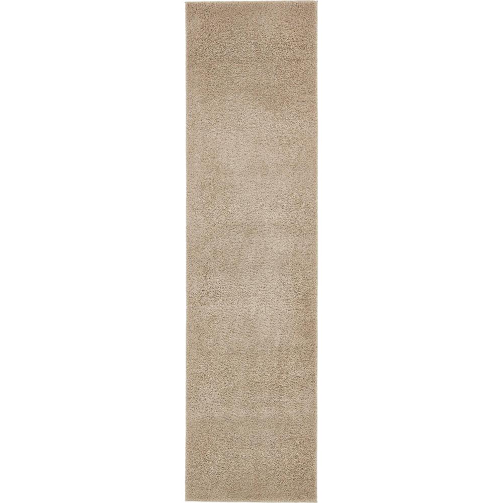 Studio Solid Shag Rug, Taupe (2' 7 x 10' 0). Picture 1