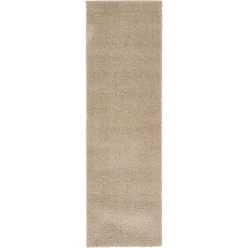 Studio Solid Shag Rug, Taupe (2' 0 x 6' 7). Picture 1
