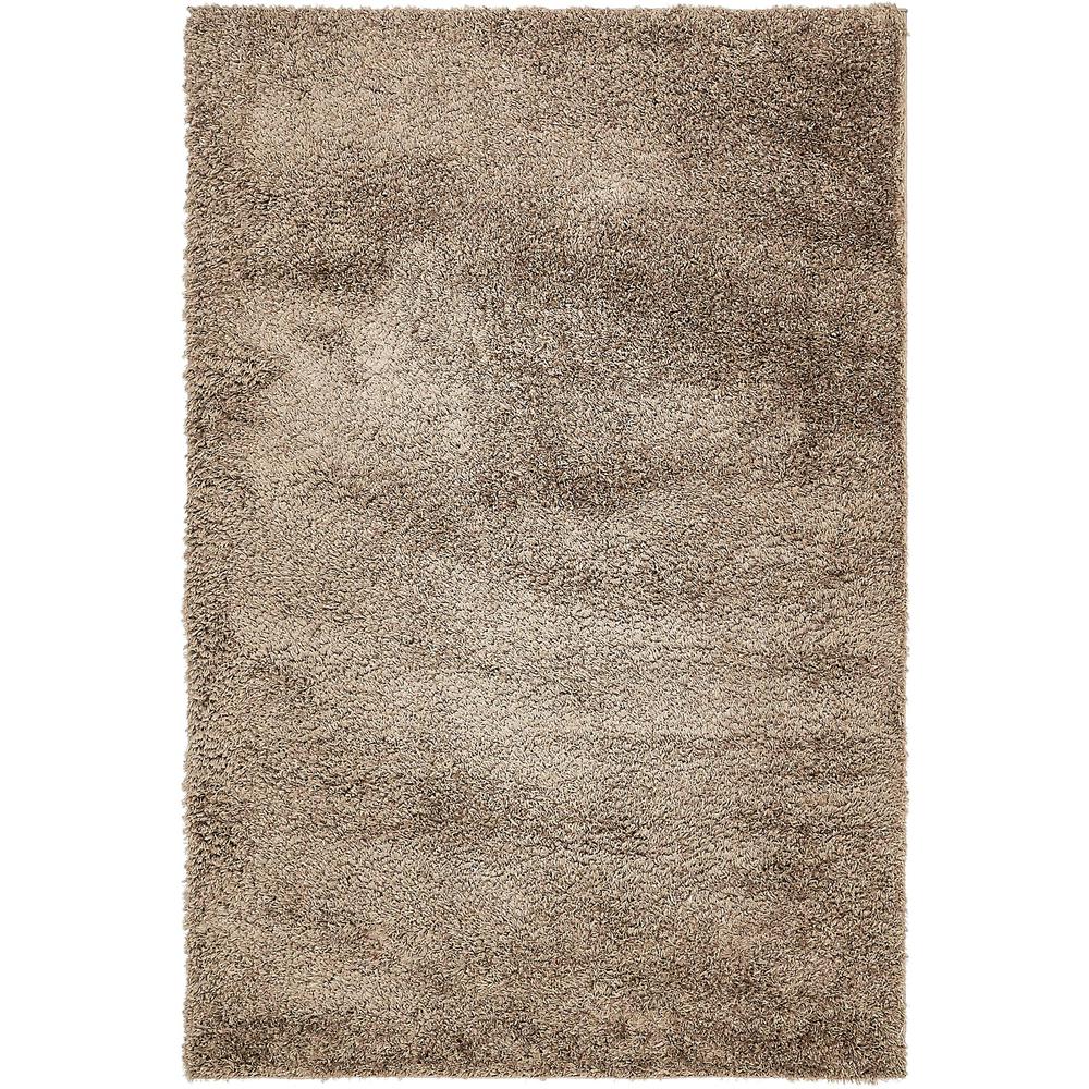 Studio Solid Shag Rug, Brown (4' 0 x 6' 0). Picture 1