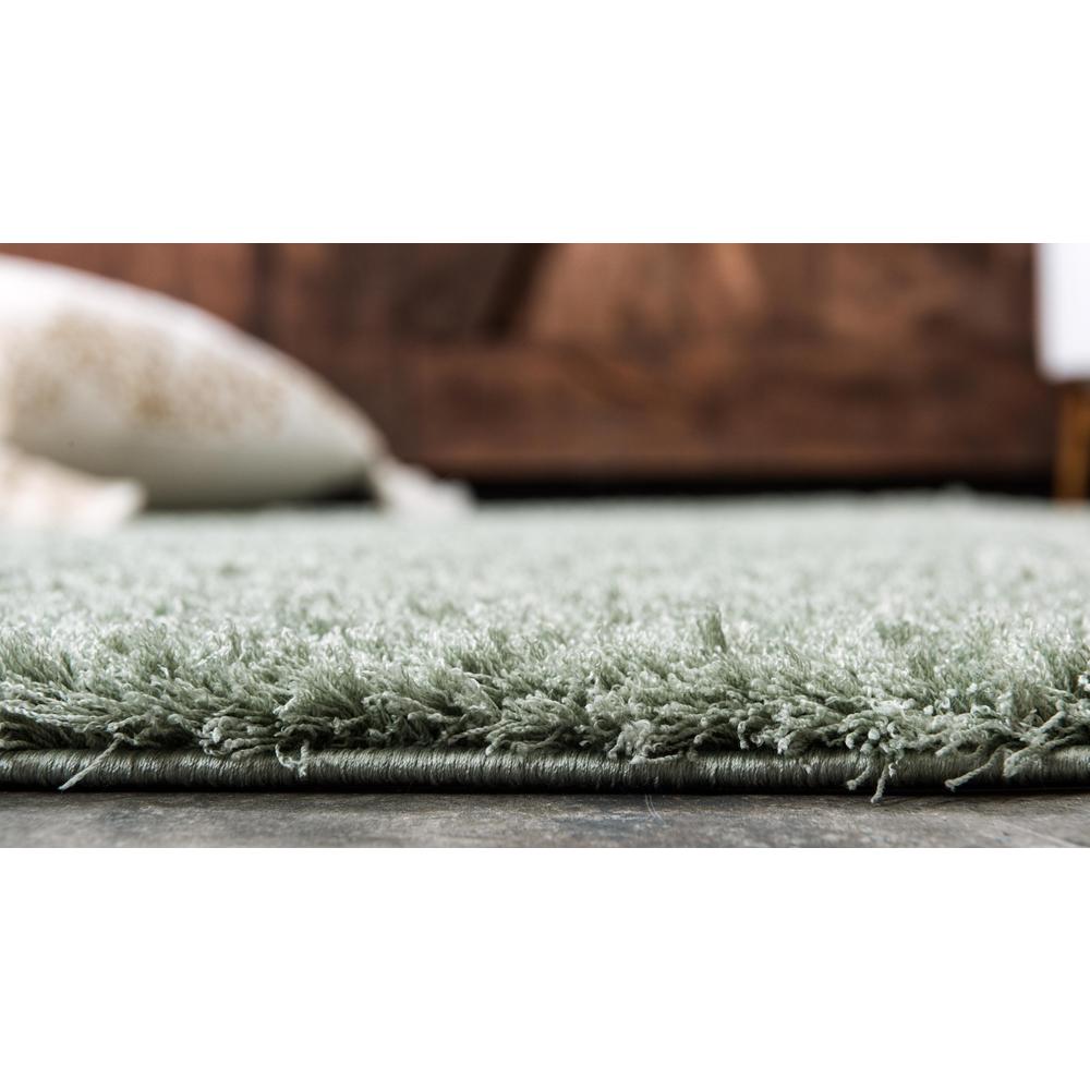 Studio Solid Shag Rug, Sage Green (5' 0 x 8' 0). Picture 4