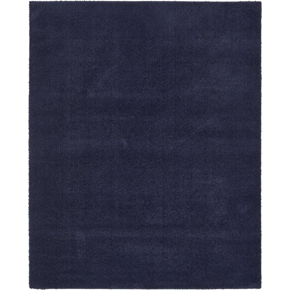 Studio Solid Shag Rug, Midnight Blue (8' 0 x 10' 0). Picture 1