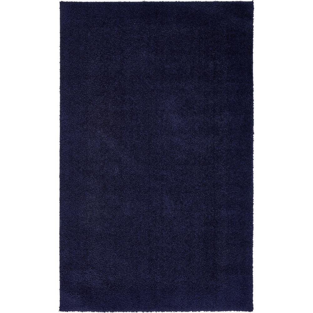 Studio Solid Shag Rug, Midnight Blue (5' 0 x 8' 0). The main picture.