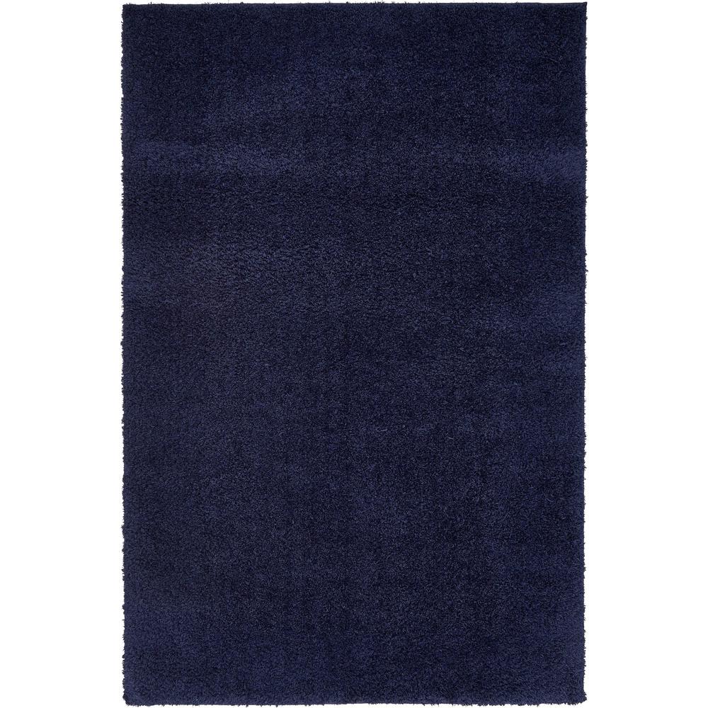Studio Solid Shag Rug, Midnight Blue (4' 0 x 6' 0). Picture 1