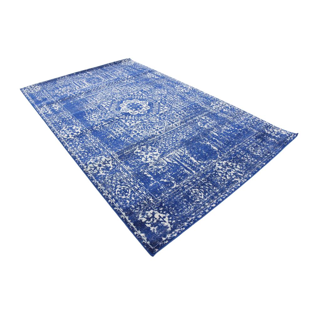 Bouquet Tradition Rug, Royal Blue (5' 0 x 8' 0). Picture 6