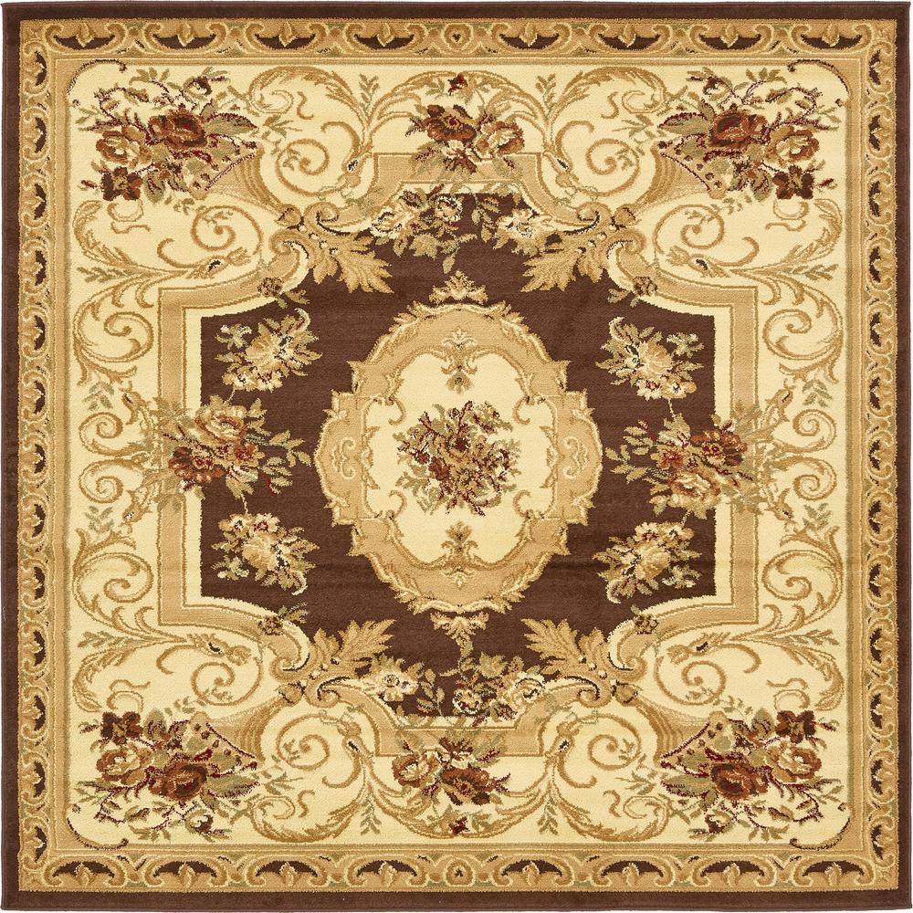 Henry Versailles Rug, Brown (6' 0 x 6' 0). Picture 1