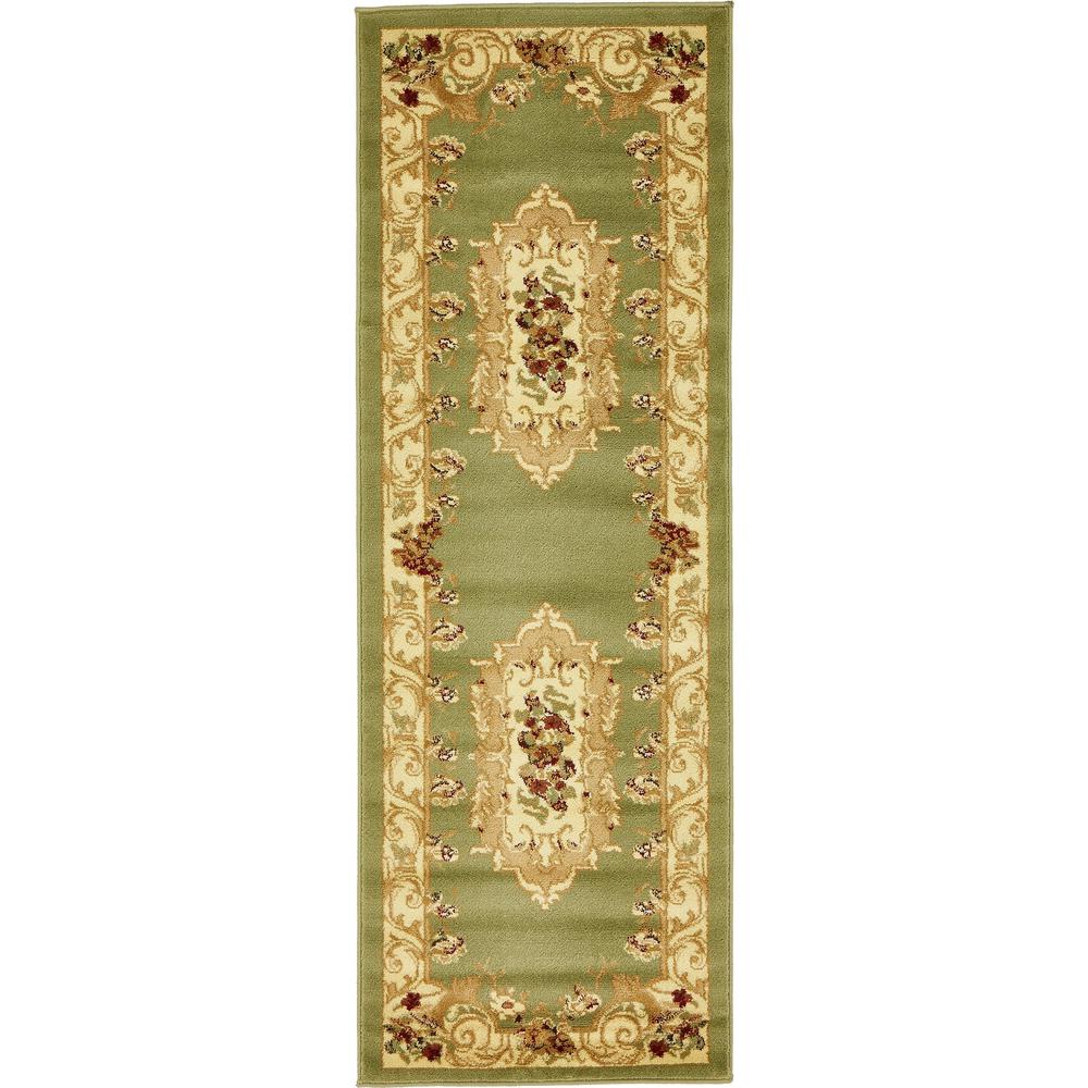 Henry Versailles Rug, Green (2' 2 x 6' 0). Picture 1