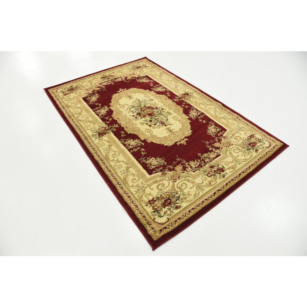 Henry Versailles Rug, Burgundy (4' 0 x 6' 0). Picture 5