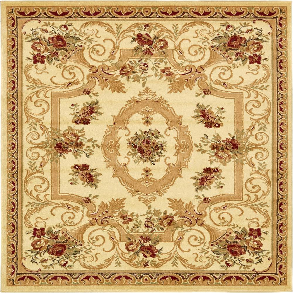 Henry Versailles Rug, Ivory (6' 0 x 6' 0). Picture 1