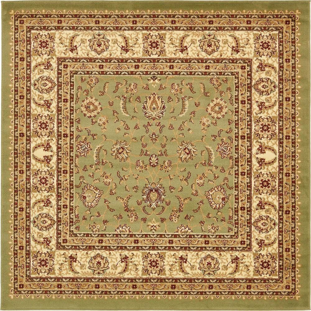 St. Louis Voyage Rug, Green (6' 0 x 6' 0). The main picture.