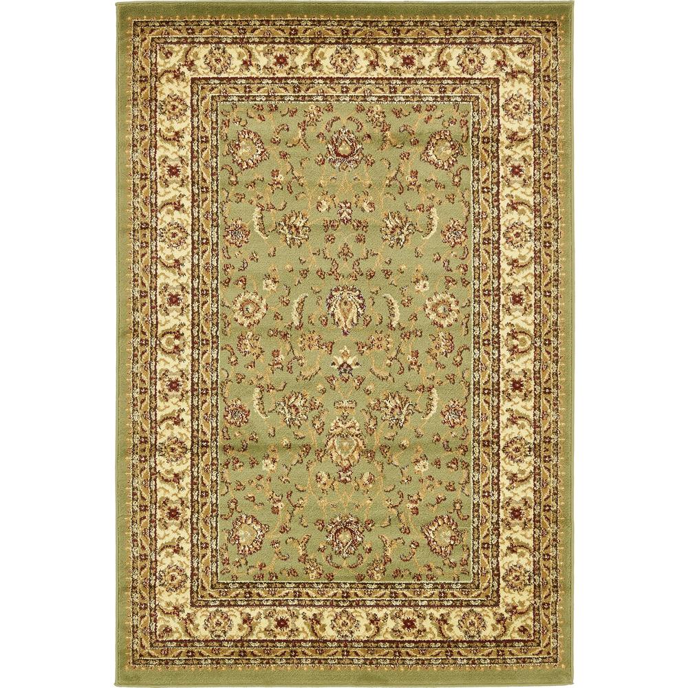 St. Louis Voyage Rug, Green (4' 0 x 6' 0). Picture 1