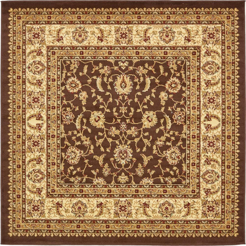 St. Louis Voyage Rug, Brown (6' 0 x 6' 0). Picture 1