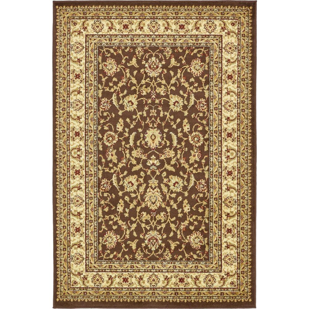 St. Louis Voyage Rug, Brown (4' 0 x 6' 0). Picture 1