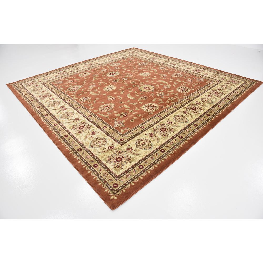 St. Louis Voyage Rug, Terracotta (10' 0 x 10' 0). Picture 6