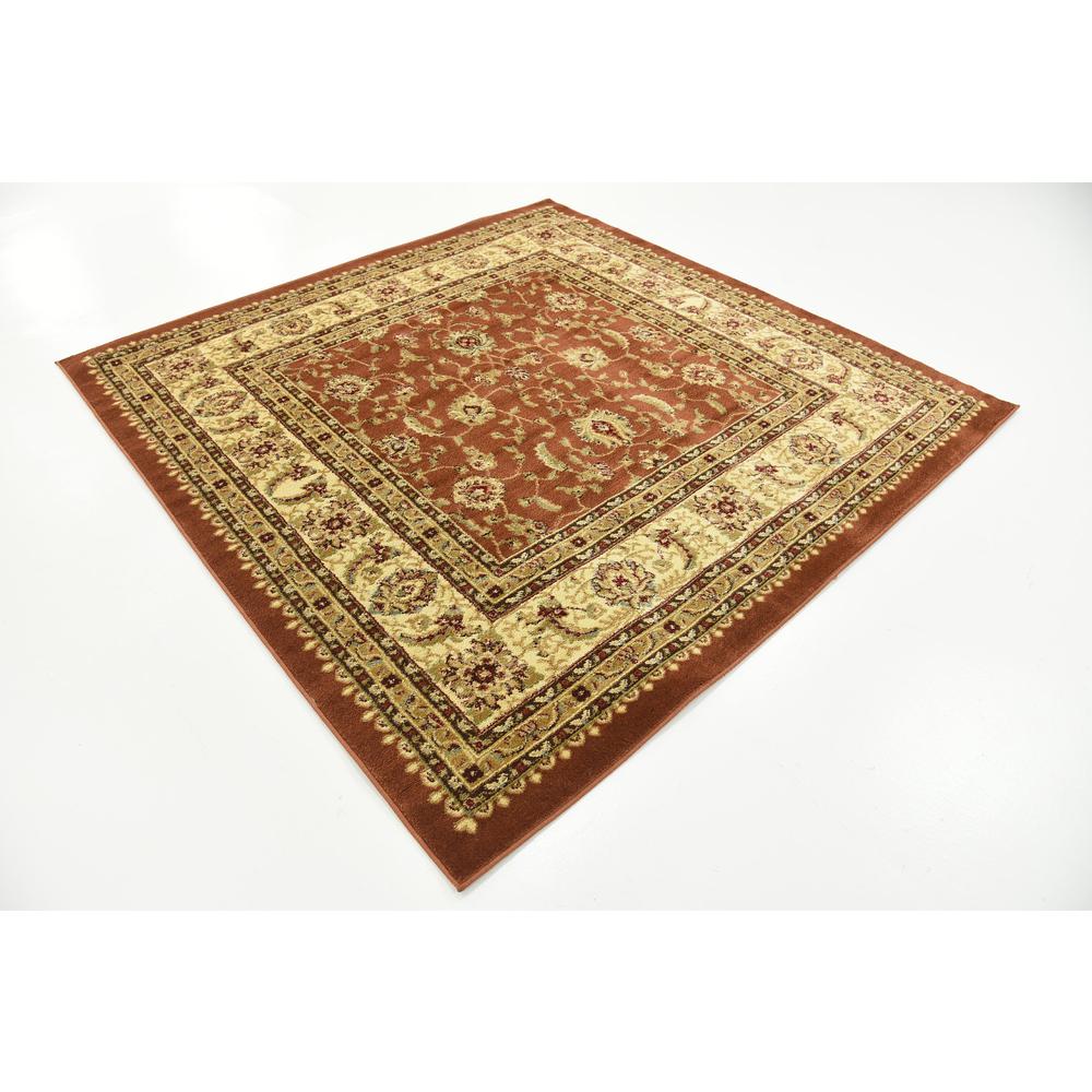 St. Louis Voyage Rug, Terracotta (6' 0 x 6' 0). Picture 6
