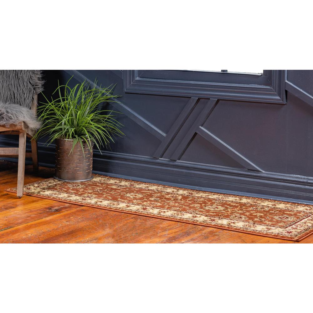 St. Louis Voyage Rug, Terracotta (2' 7 x 10' 0). Picture 3