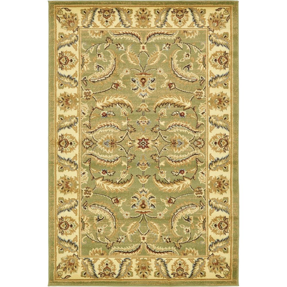 Hickory Voyage Rug, Light Green (4' 0 x 6' 0). Picture 1