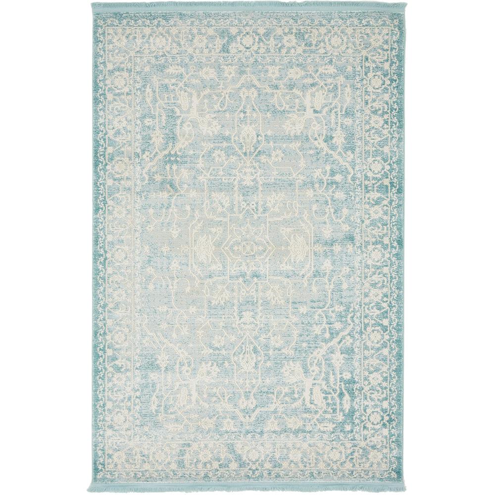 Olympia New Classical Rug, Blue (4' 0 x 6' 0). Picture 1