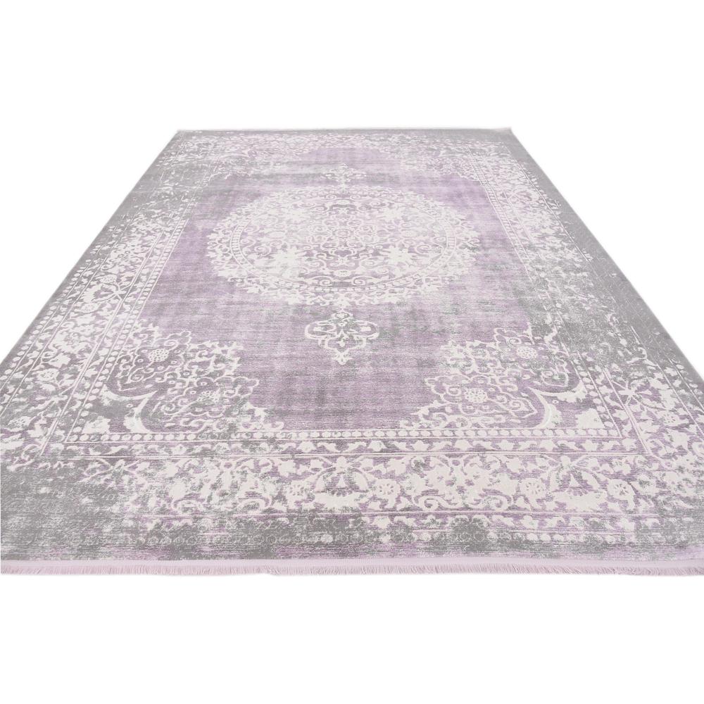 Olwen New Classical Rug, Purple (8' 0 x 10' 0). Picture 4