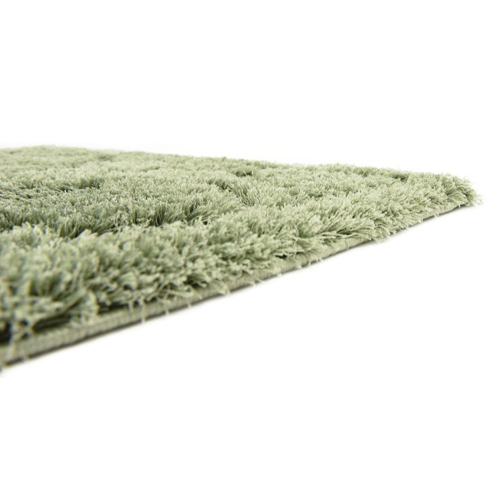 Traditional Trellis Shag Rug, Green (4' 0 x 6' 0). Picture 6