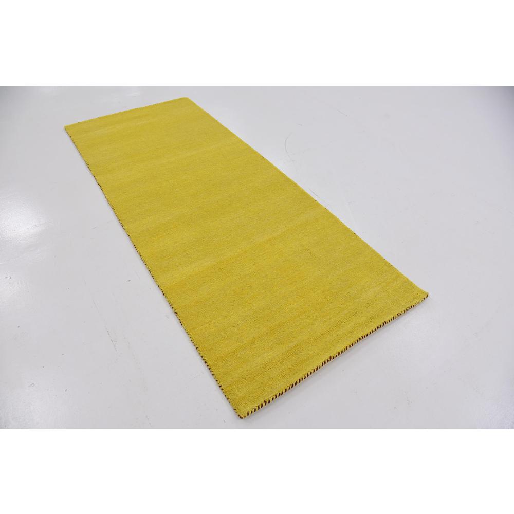 Solid Gava Rug, Yellow (2' 7 x 6' 7). Picture 3