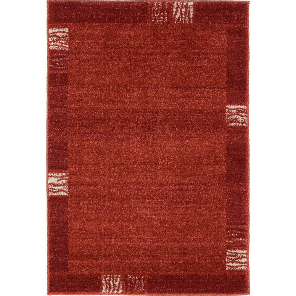 Sarah Del Mar Rug, Rust Red (2' 2 x 3' 0). Picture 1