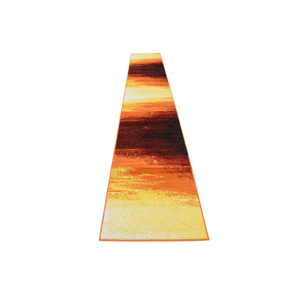 Metro Sunset Rug, Orange (2' 0 x 13' 0). Picture 4