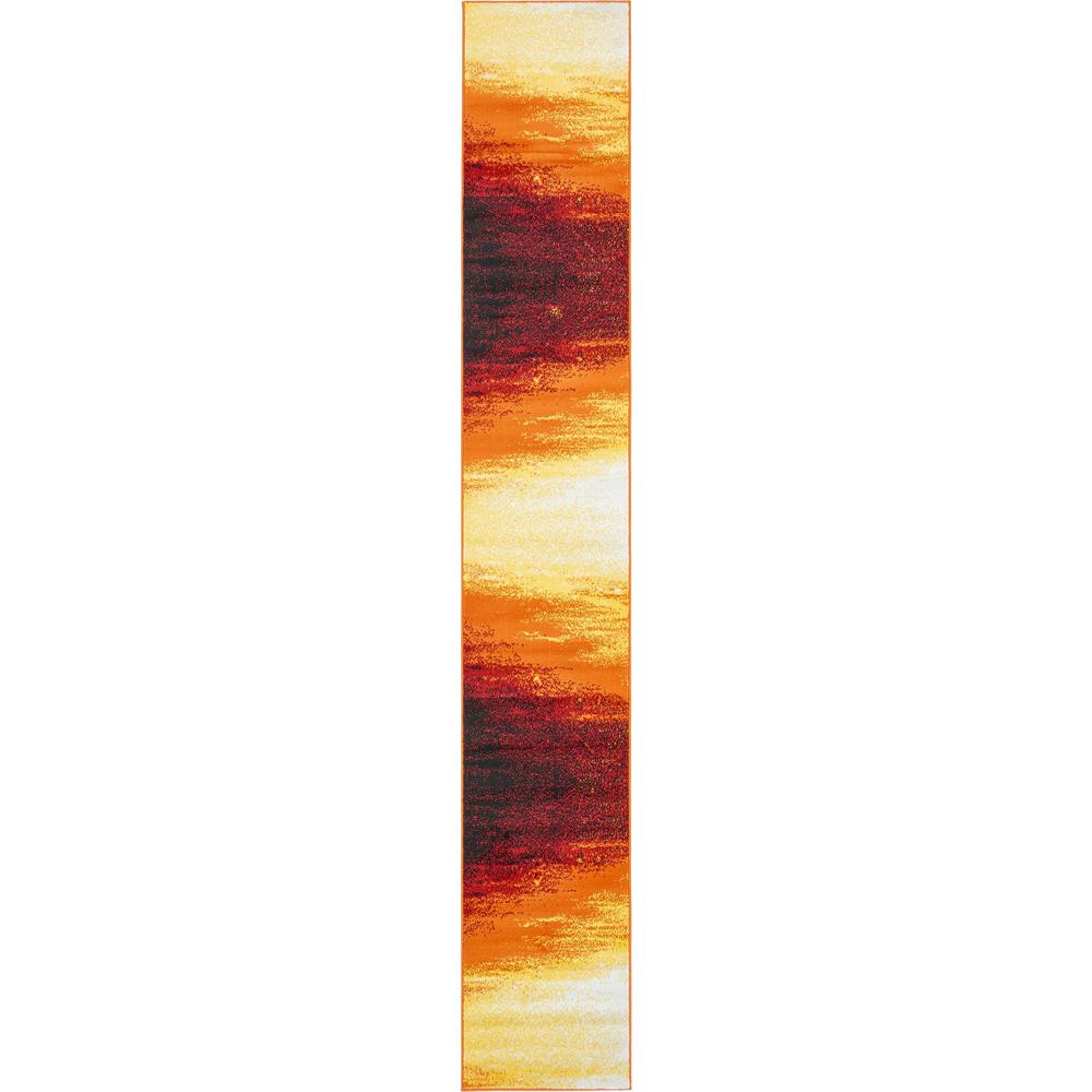 Metro Sunset Rug, Orange (2' 0 x 13' 0). Picture 1