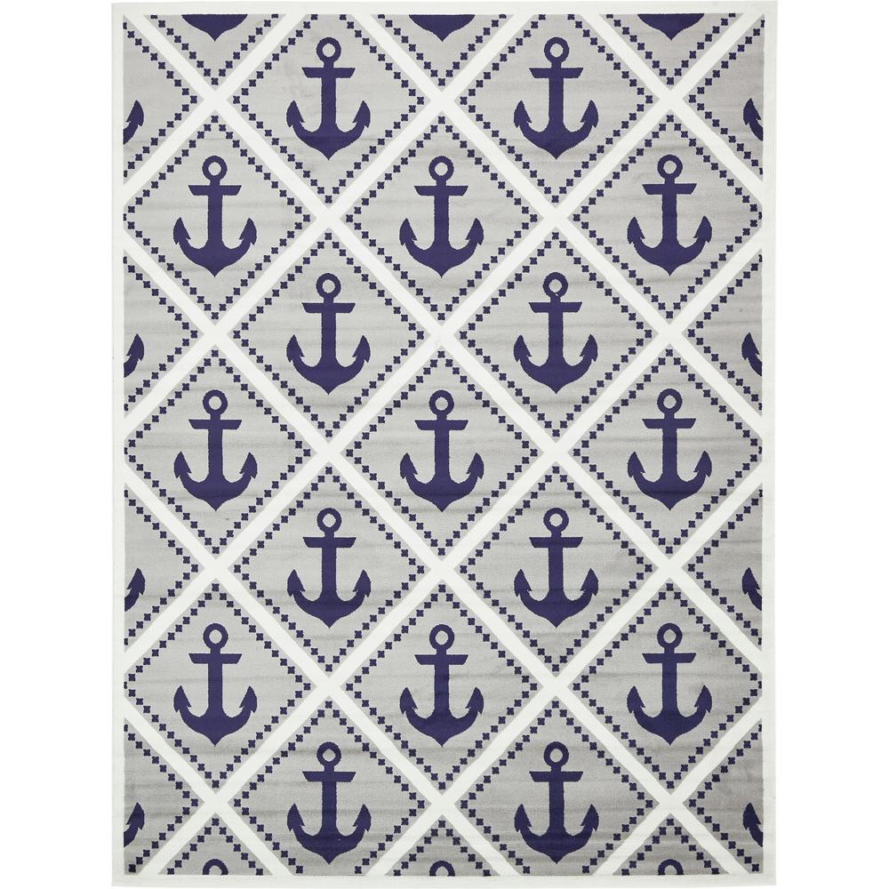 Metro Anchor Rug, Light Gray (9' 0 x 12' 0). Picture 1