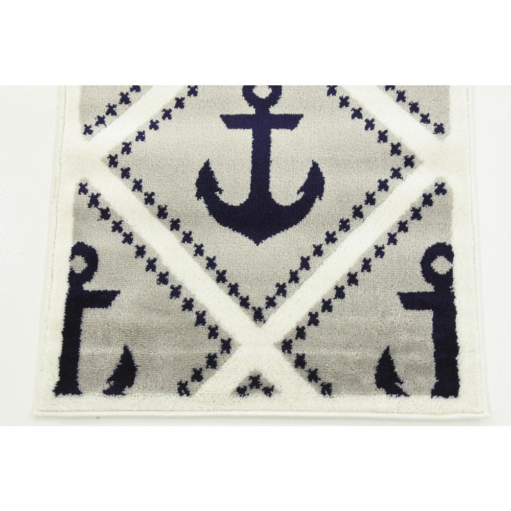 Metro Anchor Rug, Light Gray (2' 0 x 6' 7). Picture 6