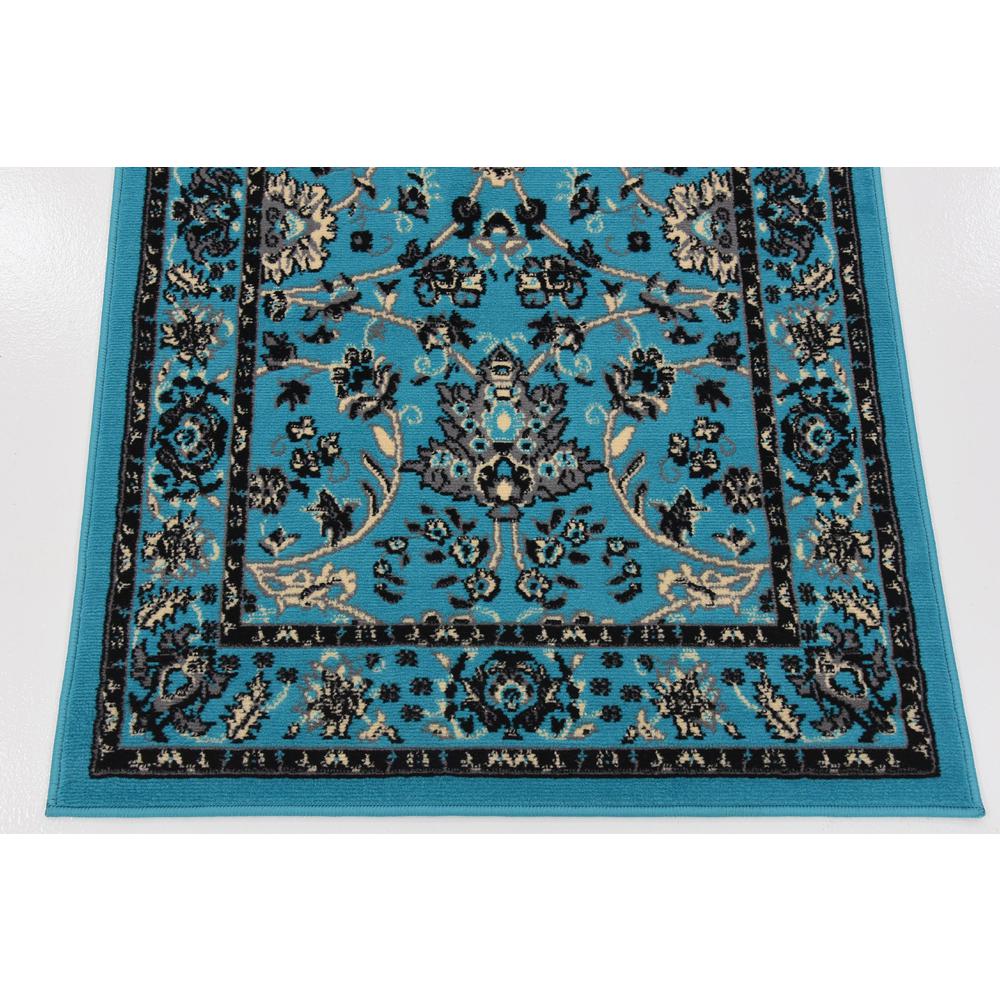 Washington Sialk Hill Rug, Turquoise (3' 0 x 16' 5). Picture 6