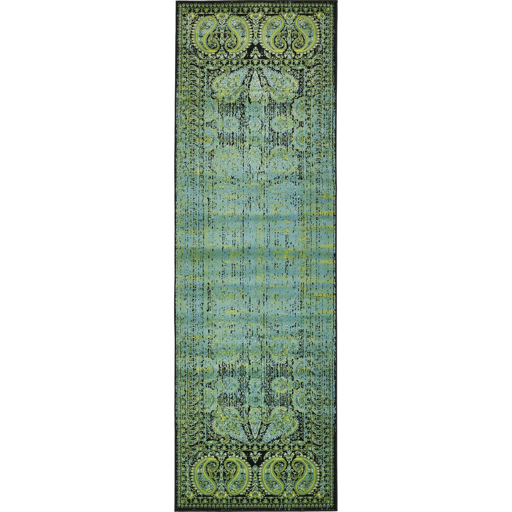 Imperial Anatolla Rug, Aquamarine (3' 0 x 9' 10). Picture 1