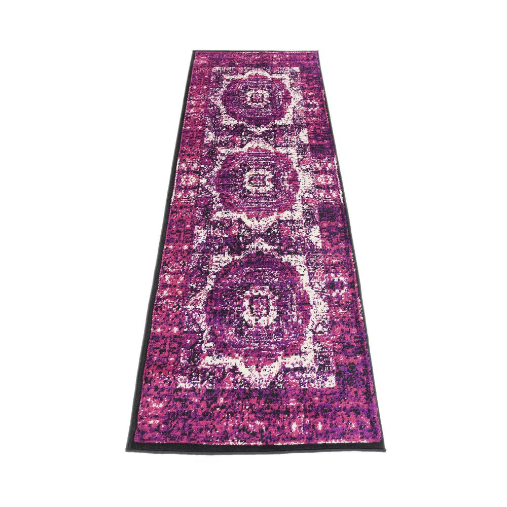 Imperial Lygos Rug, Fuchsia (2' 0 x 6' 0). Picture 4