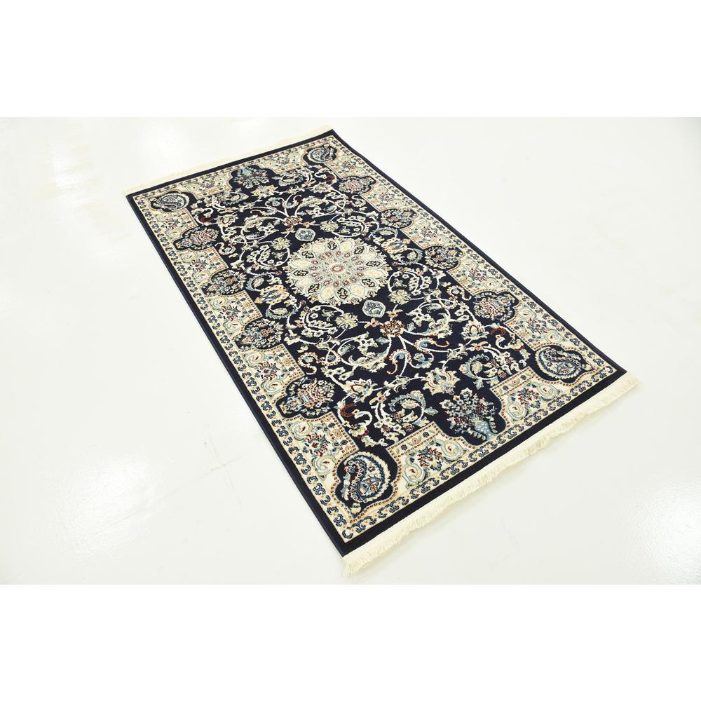 Newcastle Narenj Rug, Navy Blue (3' 0 x 5' 0). Picture 3