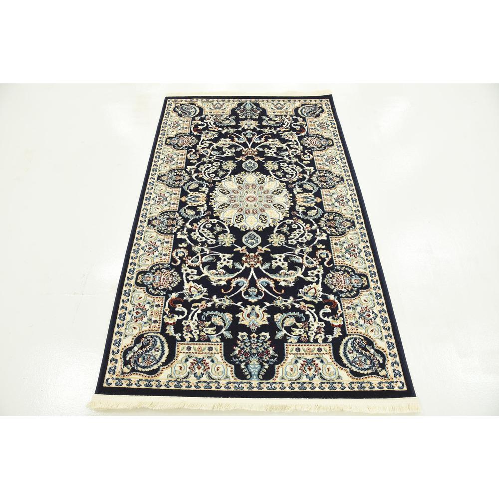 Newcastle Narenj Rug, Navy Blue (3' 0 x 5' 0). Picture 4