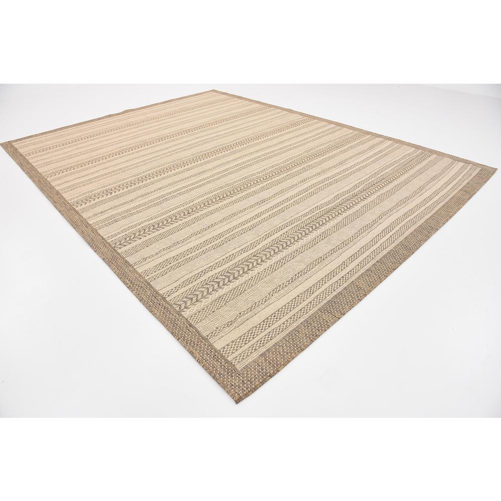 Outdoor Lines Rug, Brown (9' 0 x 12' 0). Picture 3