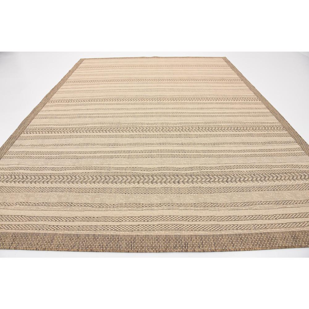 Outdoor Lines Rug, Brown (9' 0 x 12' 0). Picture 4