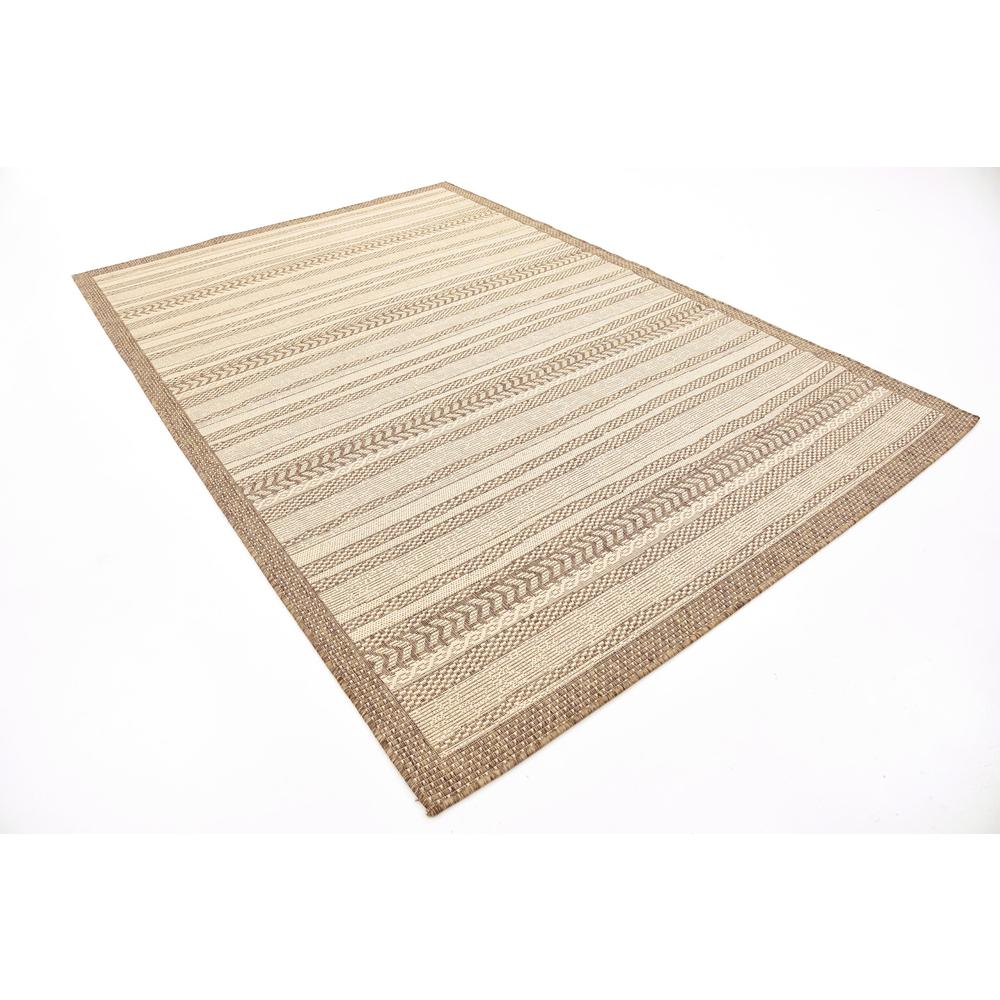 Outdoor Lines Rug, Brown (6' 0 x 9' 0). Picture 3